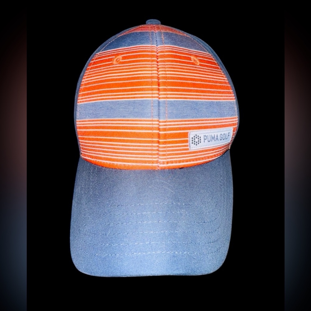 Puma Golf Men's Snapback Hat Multicolor Striped OSFA Embroidered Logo